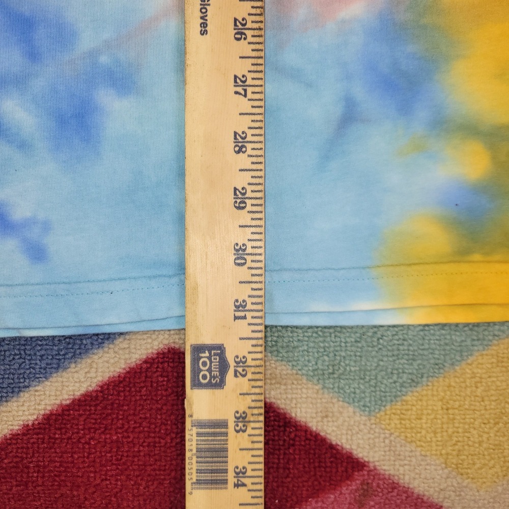 Vans Checkers Fresh Pear Tie Dye T-Shirt Mens Large Blue Yellow Fruit‎ Puns Tee - Picture 5 of 6